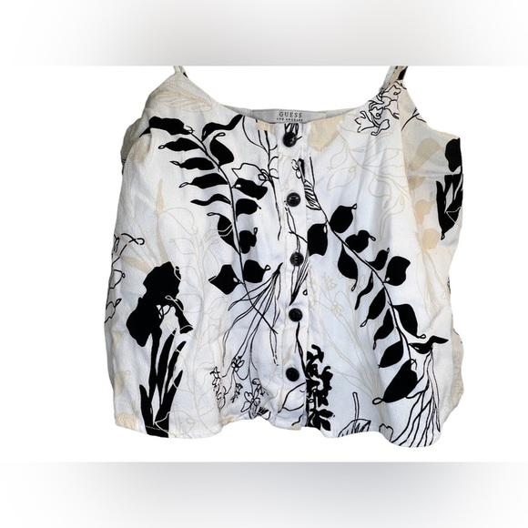 Sale Guess Los Angeles Tank Top Floral Print Size XS - Picture 6 of 10